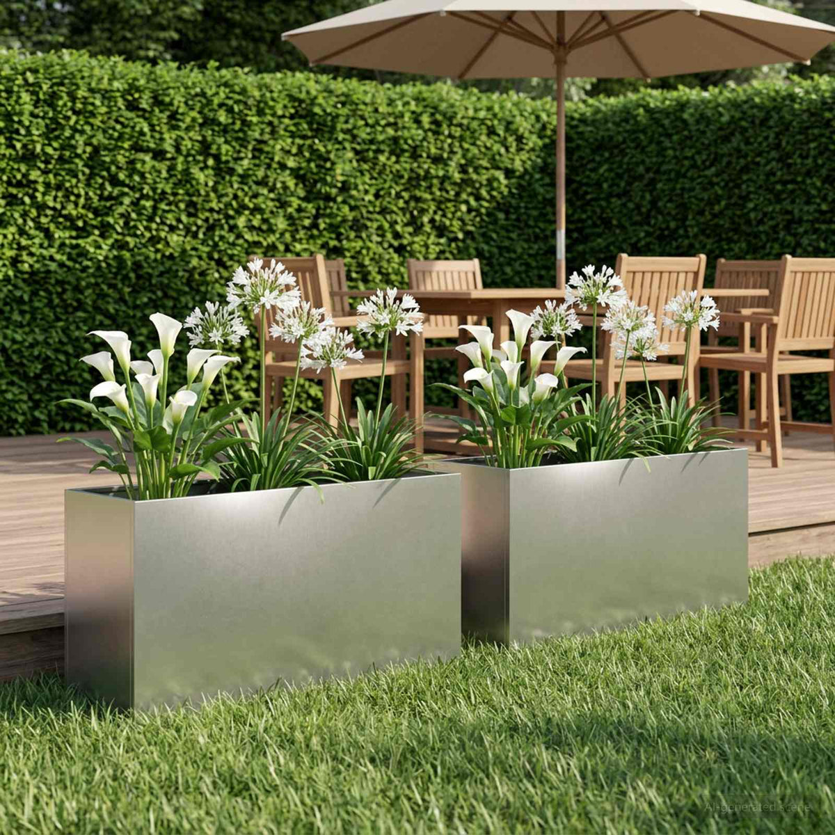 Planters 2 Pcs Corten Steel