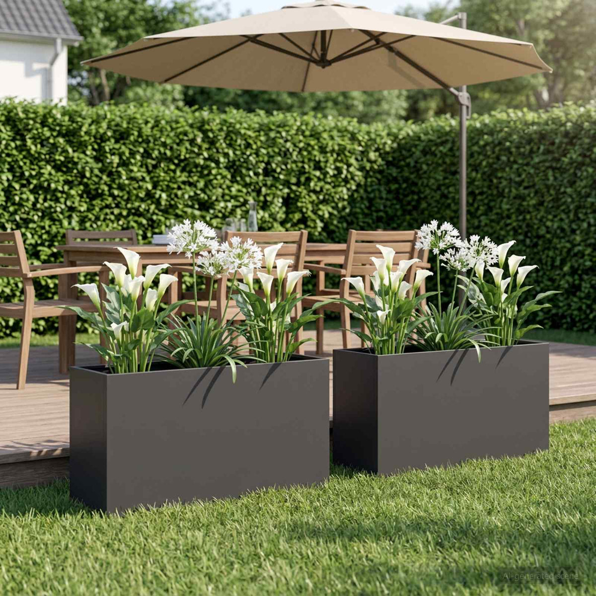 Planters 2 Pcs Corten Steel