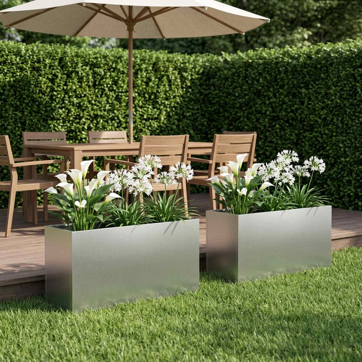 Planters 2 Pcs Corten Steel
