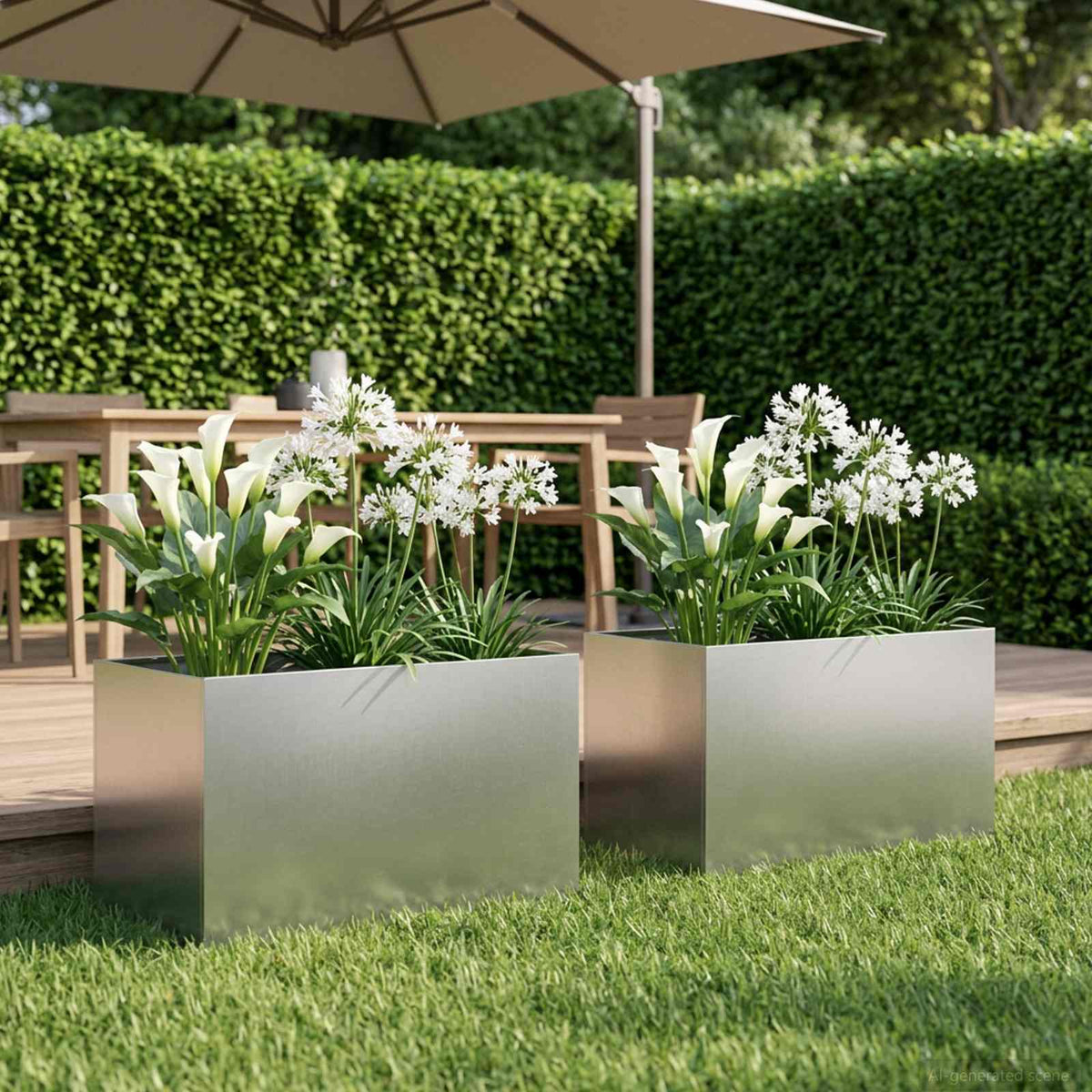 Planters 2 Pcs Corten Steel