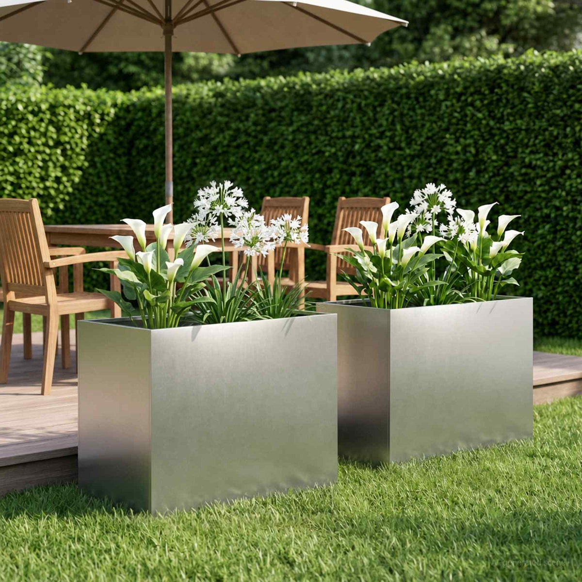 Planters 2 Pcs Corten Steel
