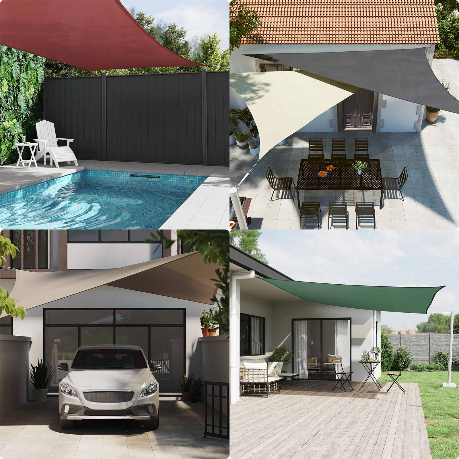 Sunshade Sail Oxford Fabric Rectangular