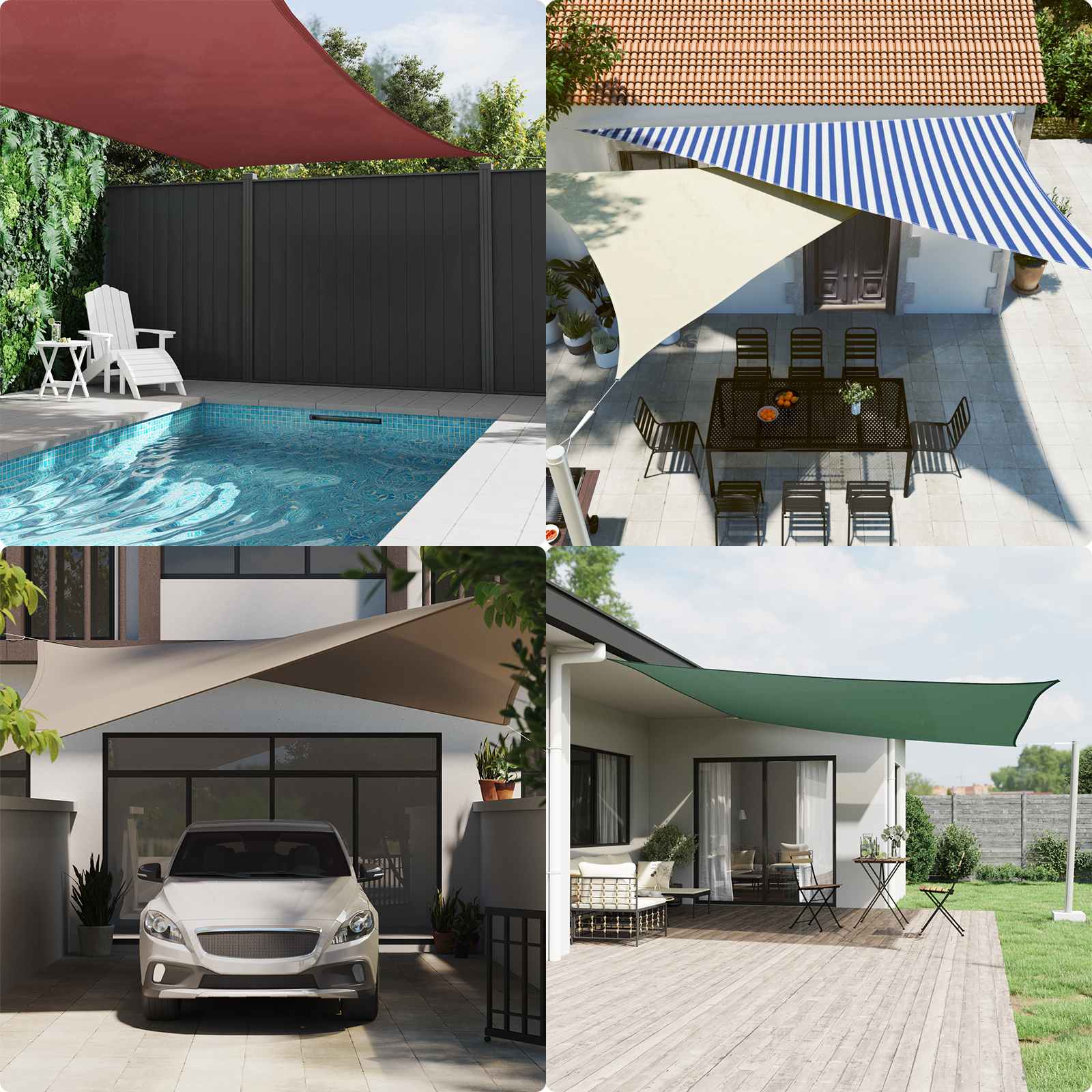 Sunshade Sail Oxford Fabric Rectangular