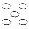Lawn Aerator Clamp With Spikes 5 Pcs Black Ø 320 Mm Iron