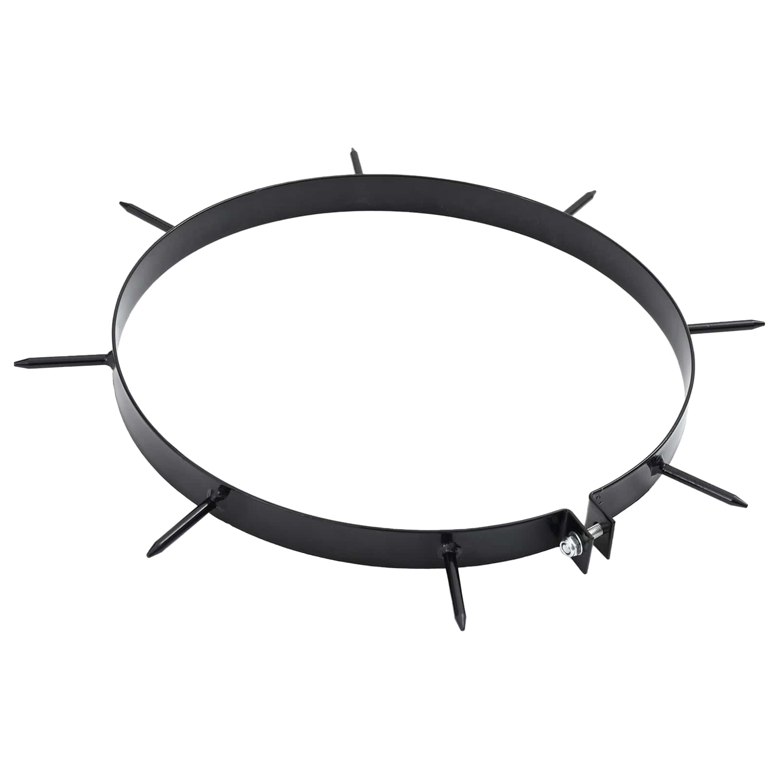 Lawn Aerator Clamp With Spikes 5 Pcs Black Ø 320 Mm Iron