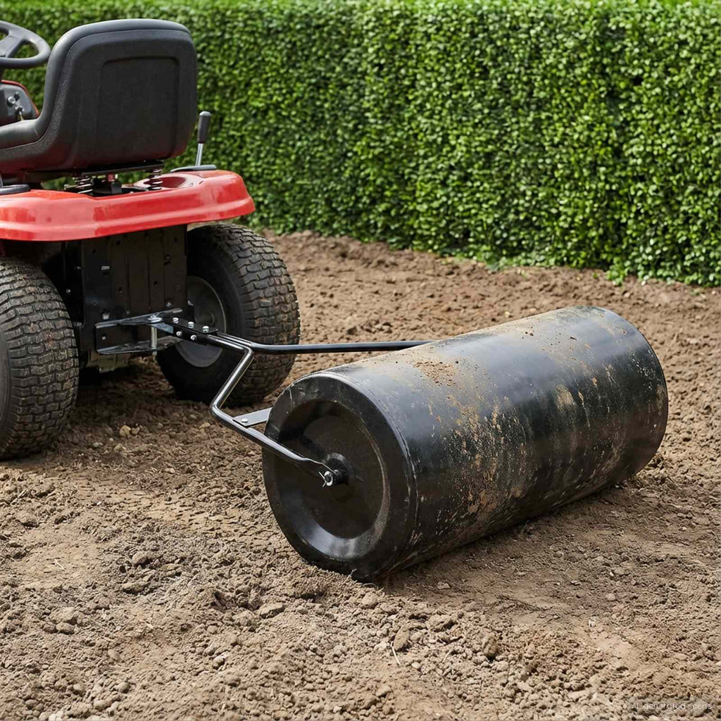 Garden Lawn Roller 120 X 99 Cm Iron