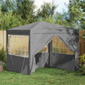 Gazebo Professional Party Tent Marquee Sidewalls 90Gsm Waterproof Blue White 200