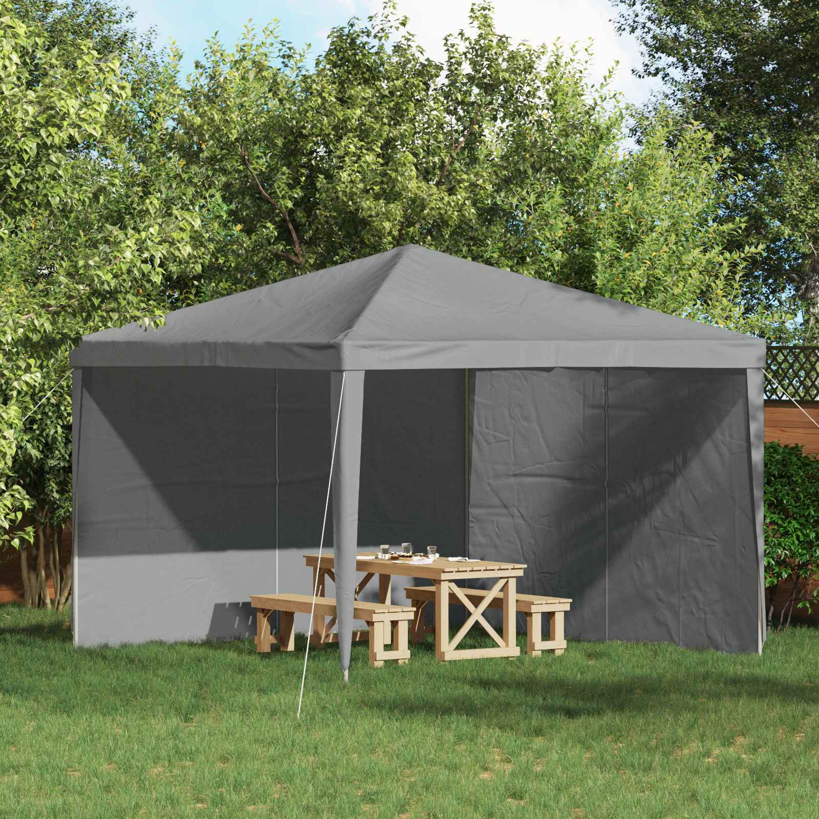 Party Tent Sidewall 2 Pcs Pe And Steel