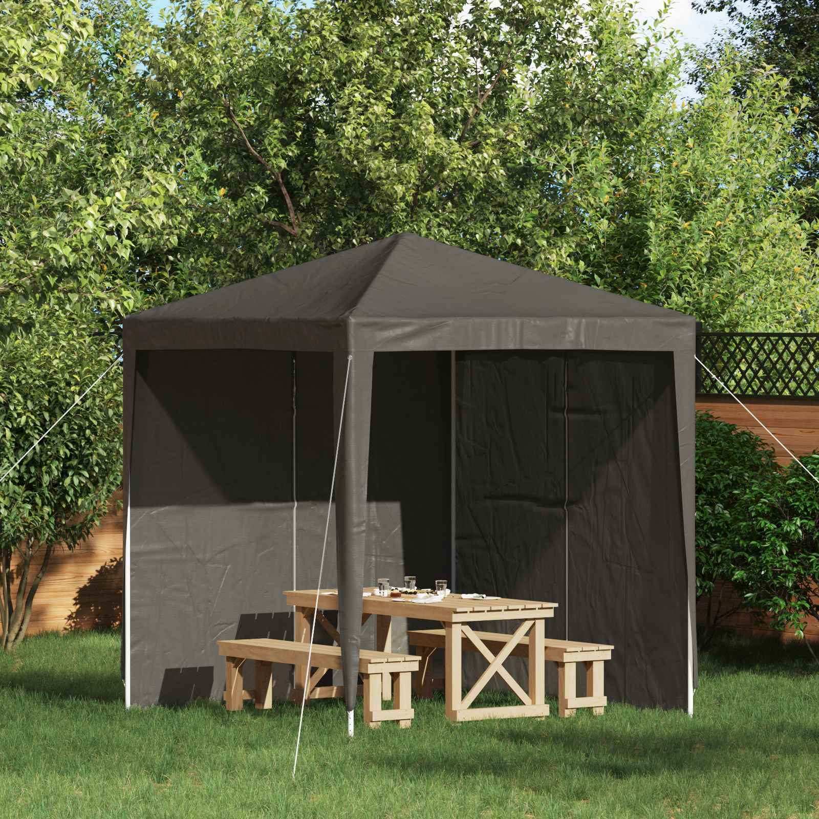 Party Tent Sidewall 2 Pcs Pe And Steel