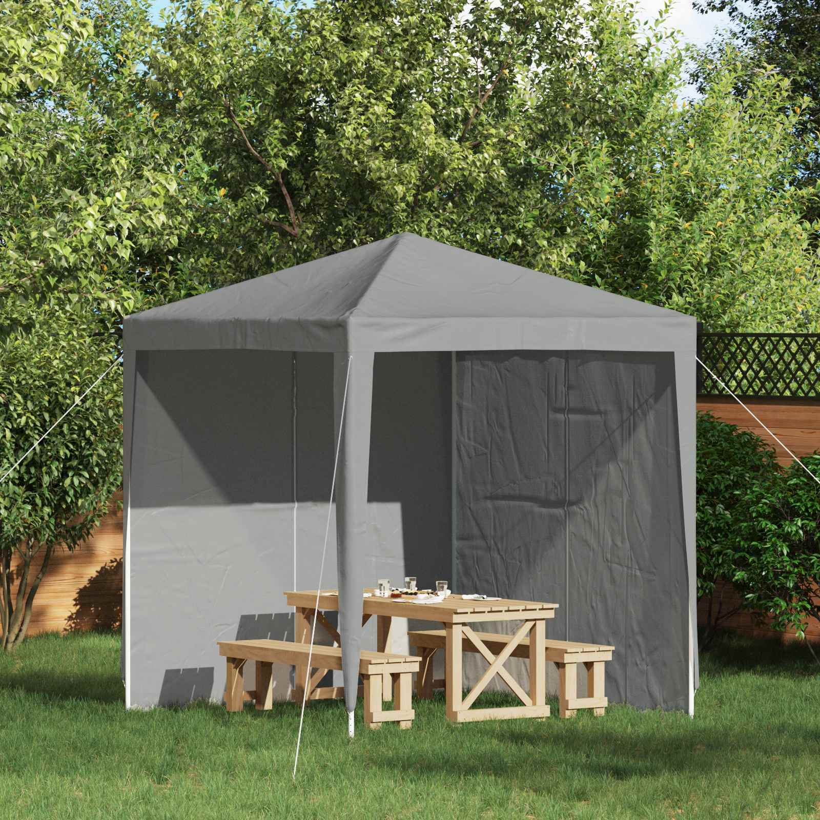 Party Tent Sidewall 2 Pcs Pe And Steel