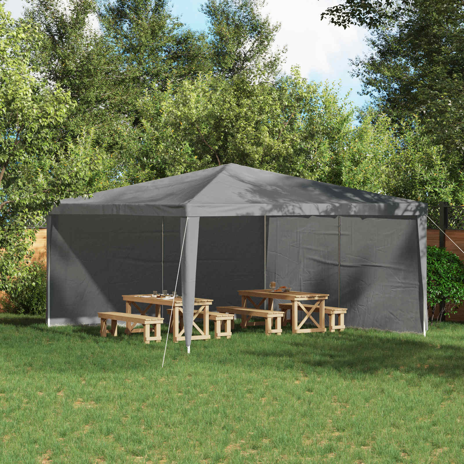 Party Tent Sidewall 2 Pcs Pe And Steel