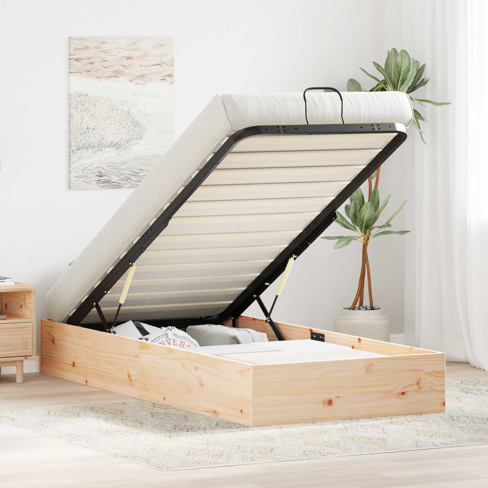 Ottoman Bed Frame With Storage 70 X 190 Cm