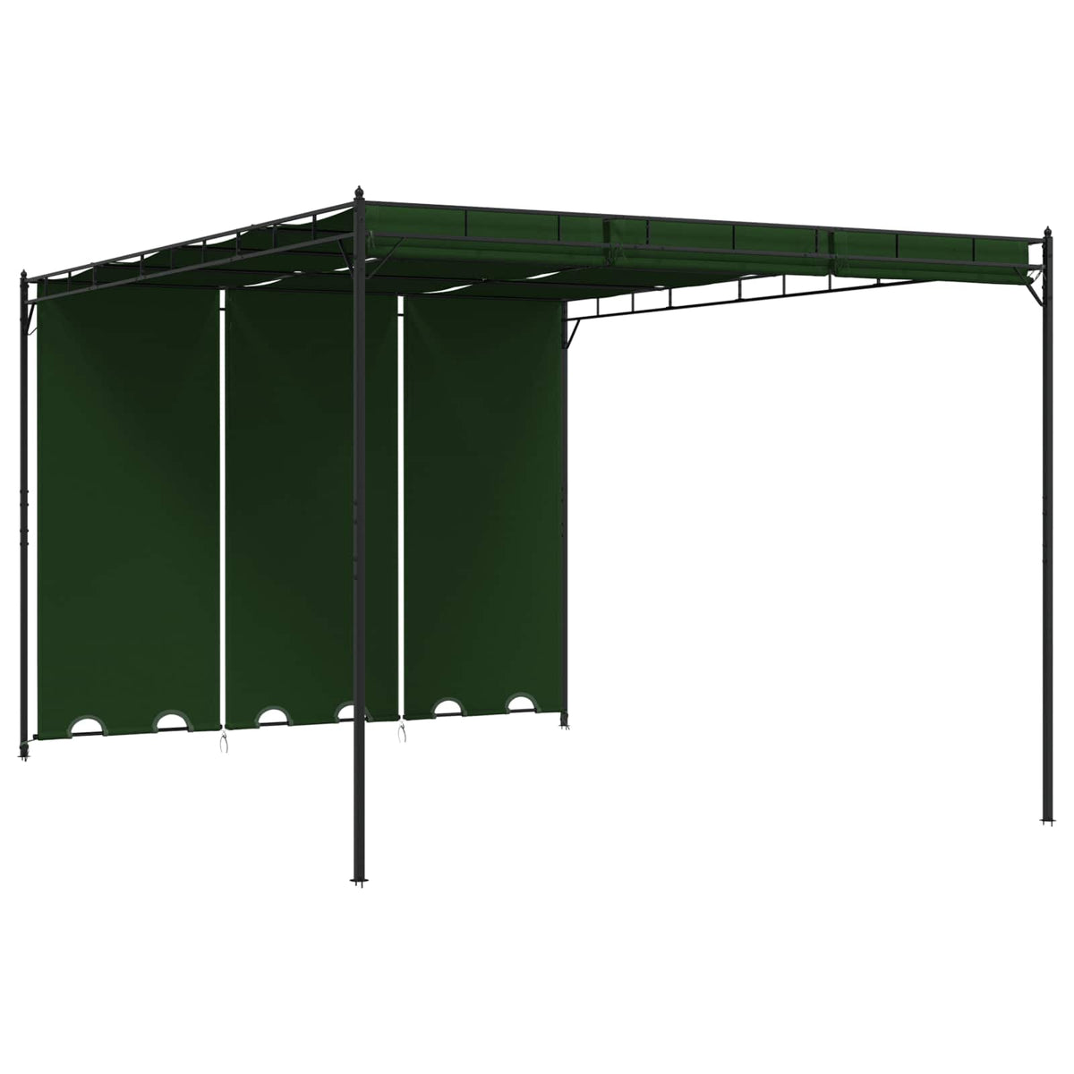 Garden Gazebo With Side Curtain