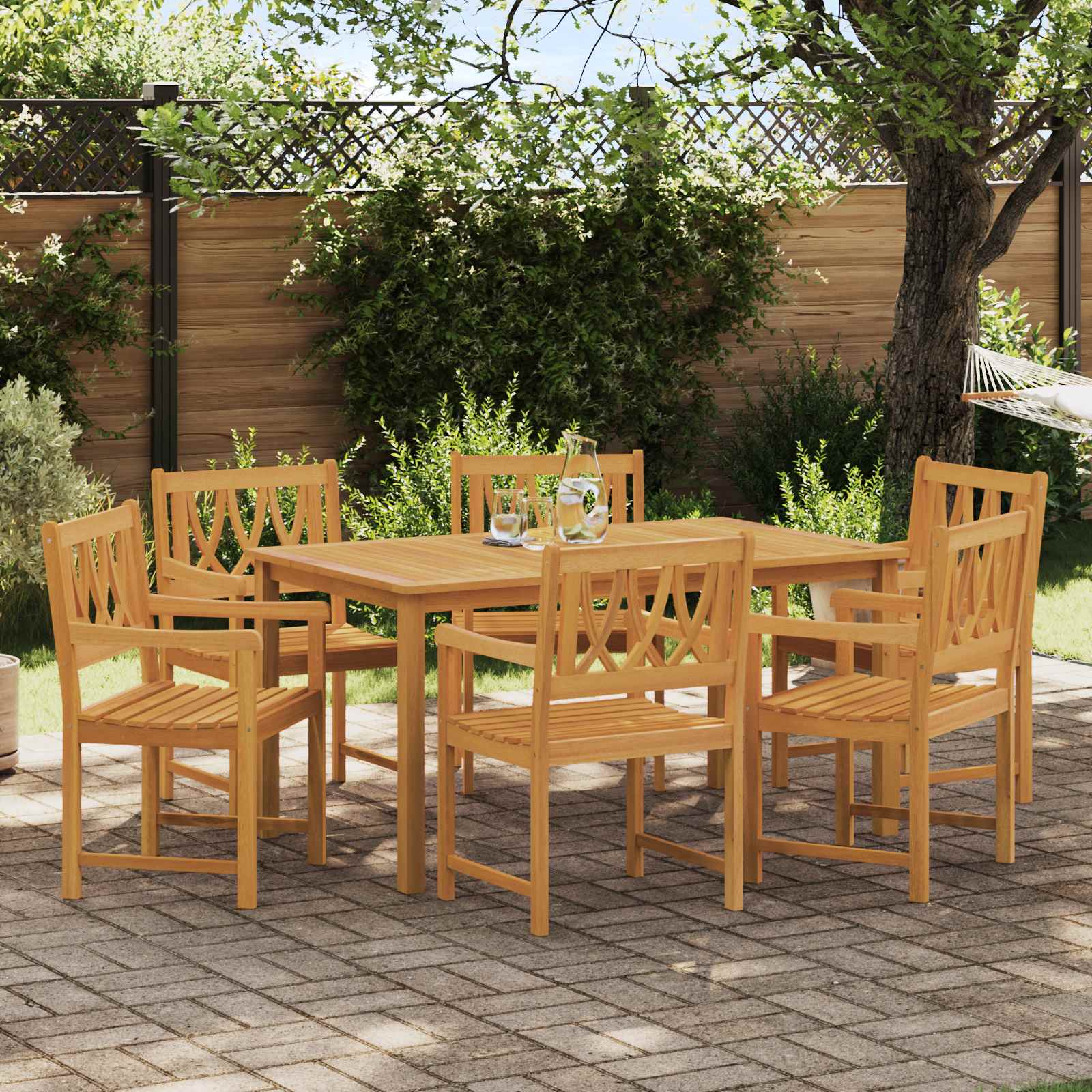 Garden Chairs 2 Pcs Natural Solid Acacia Wood