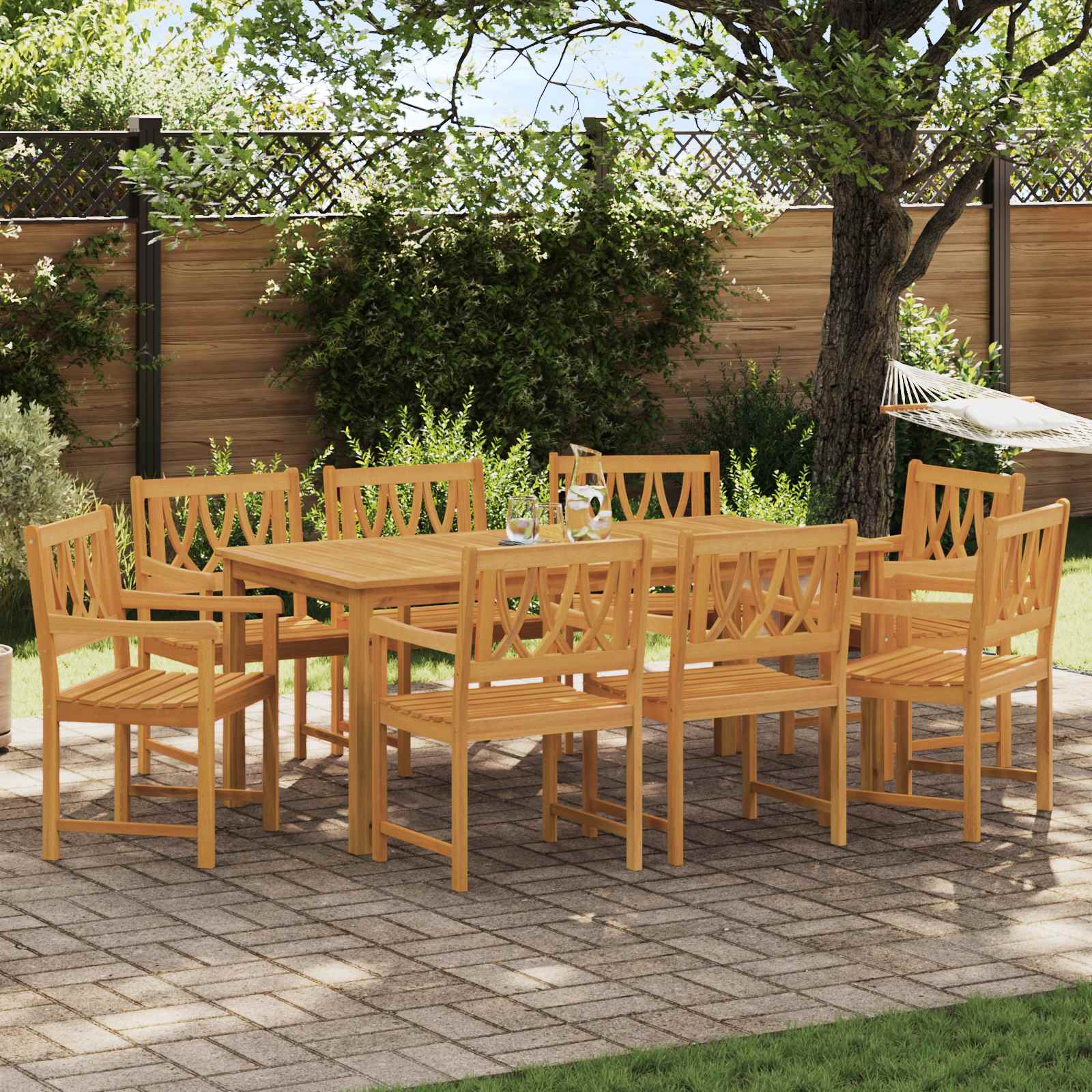 Garden Chairs 2 Pcs Natural Solid Acacia Wood