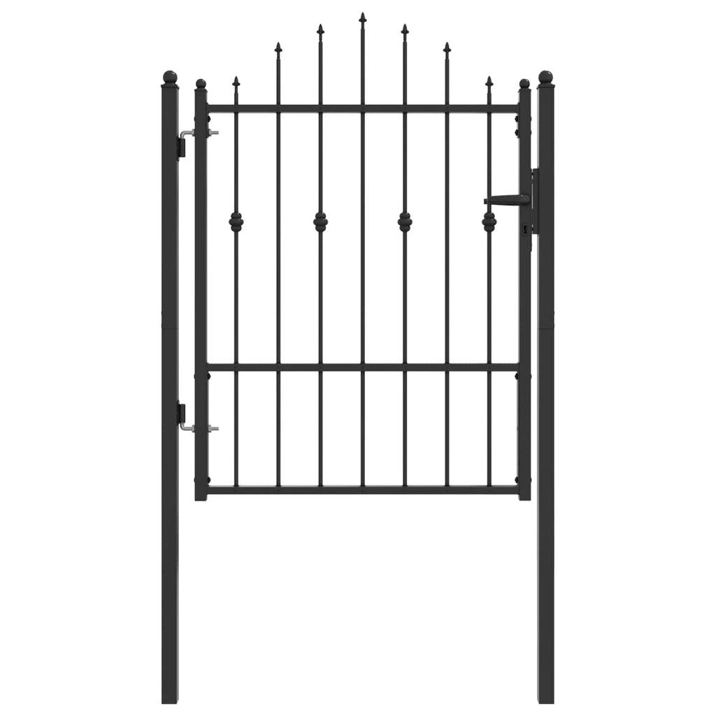 Fence Gate Horst Metal Black Lockable