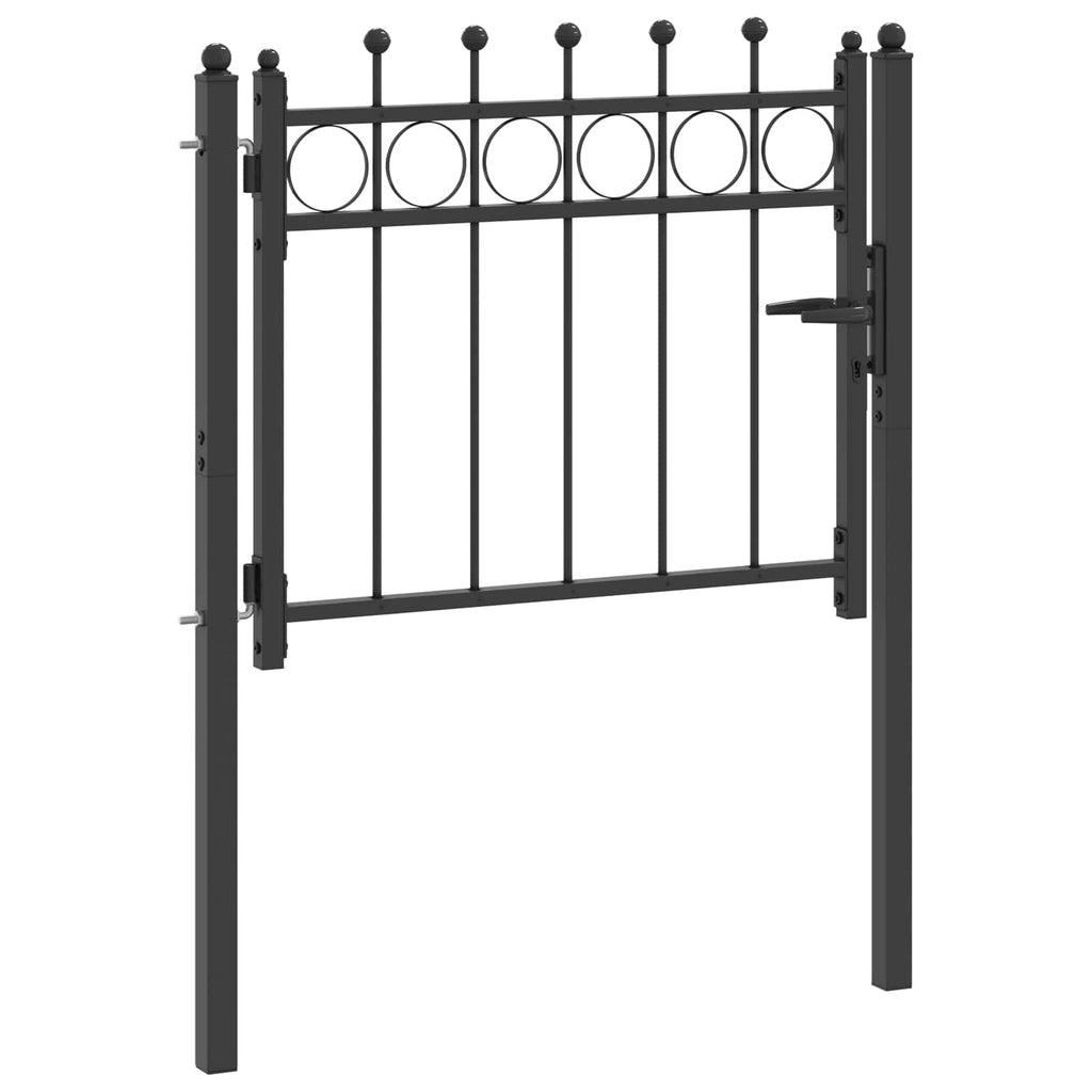 Fence Gate Horst Metal Black Lockable