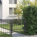 Fence Gate Horst Steel Black Lockable