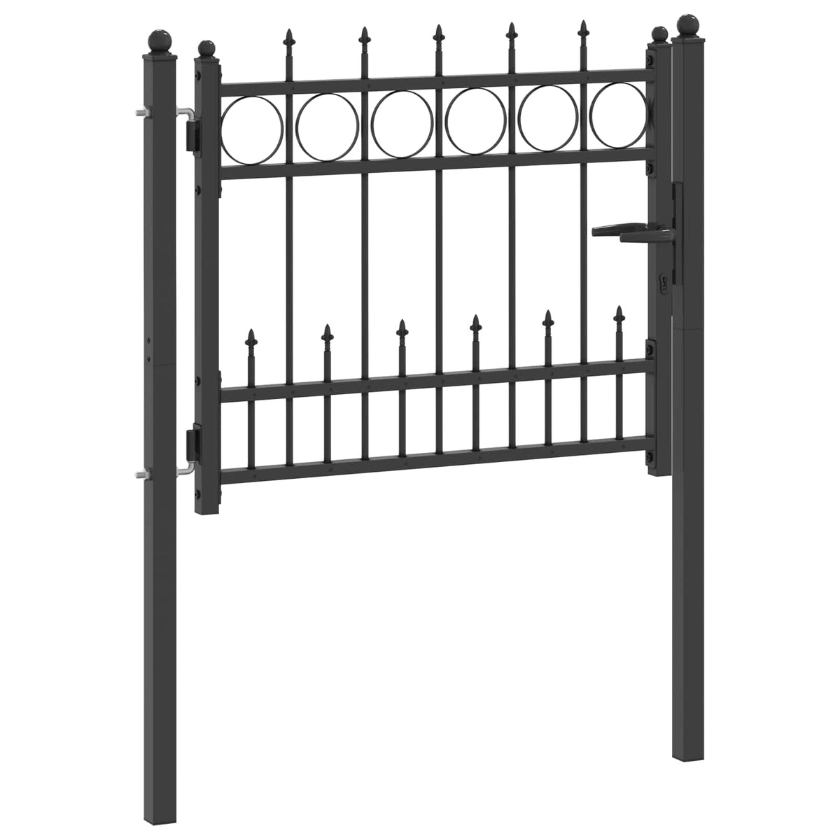 Fence Gate Horst Steel Black Lockable