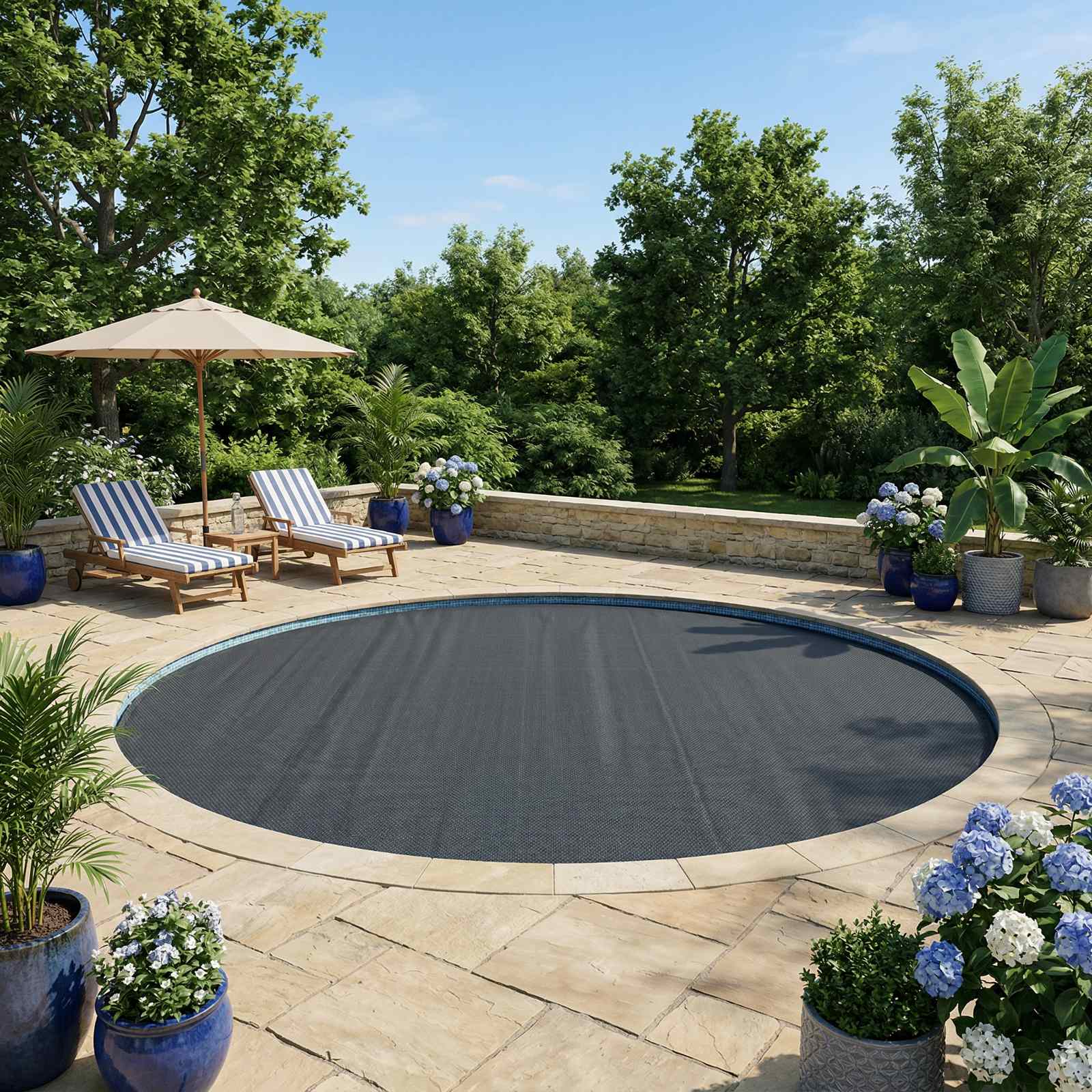 Pool Cover | | Polyethylene | 210 Cm Diameter | Heat-Resistant
