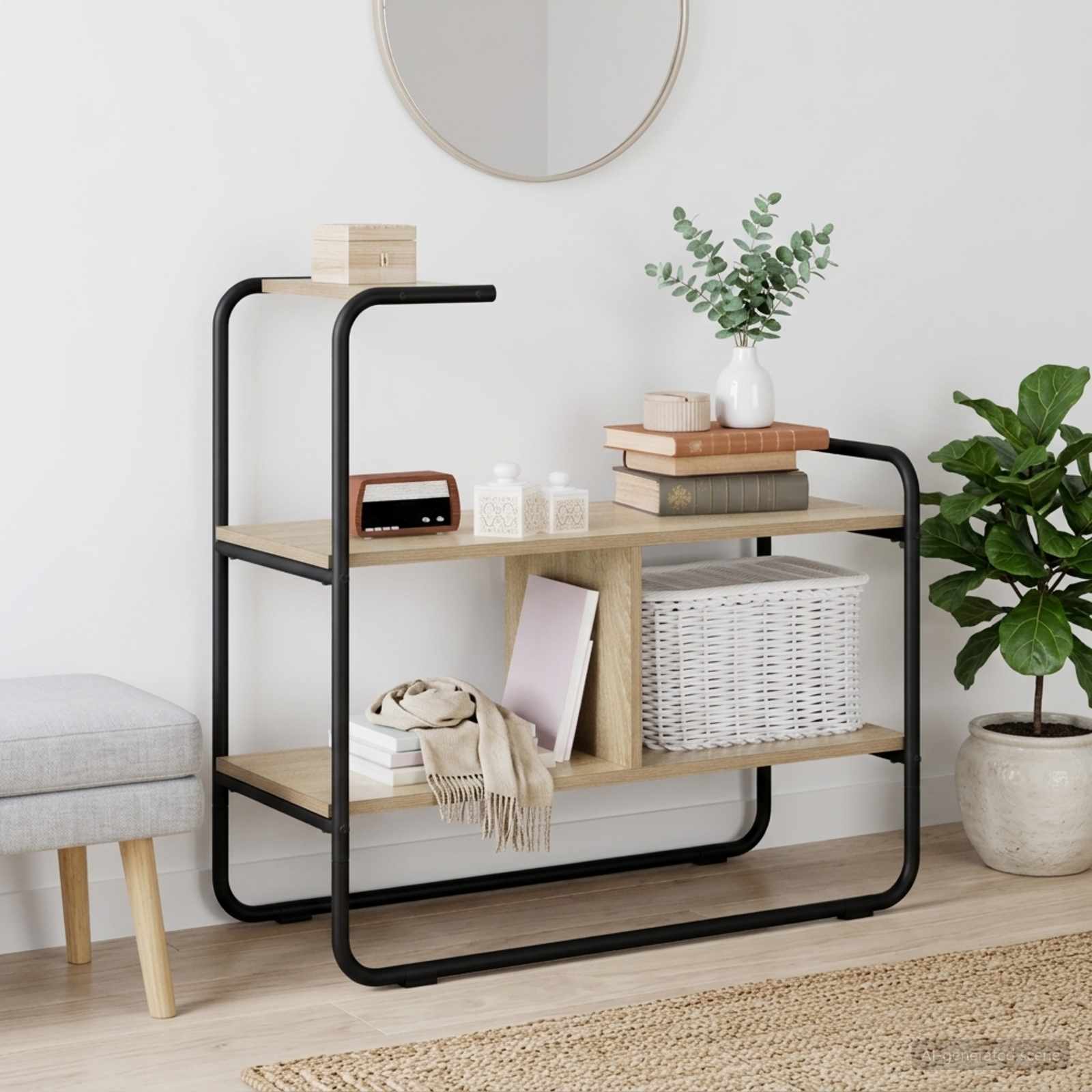 Console Table 80 X 35 X 75 Cm Engineered Wood