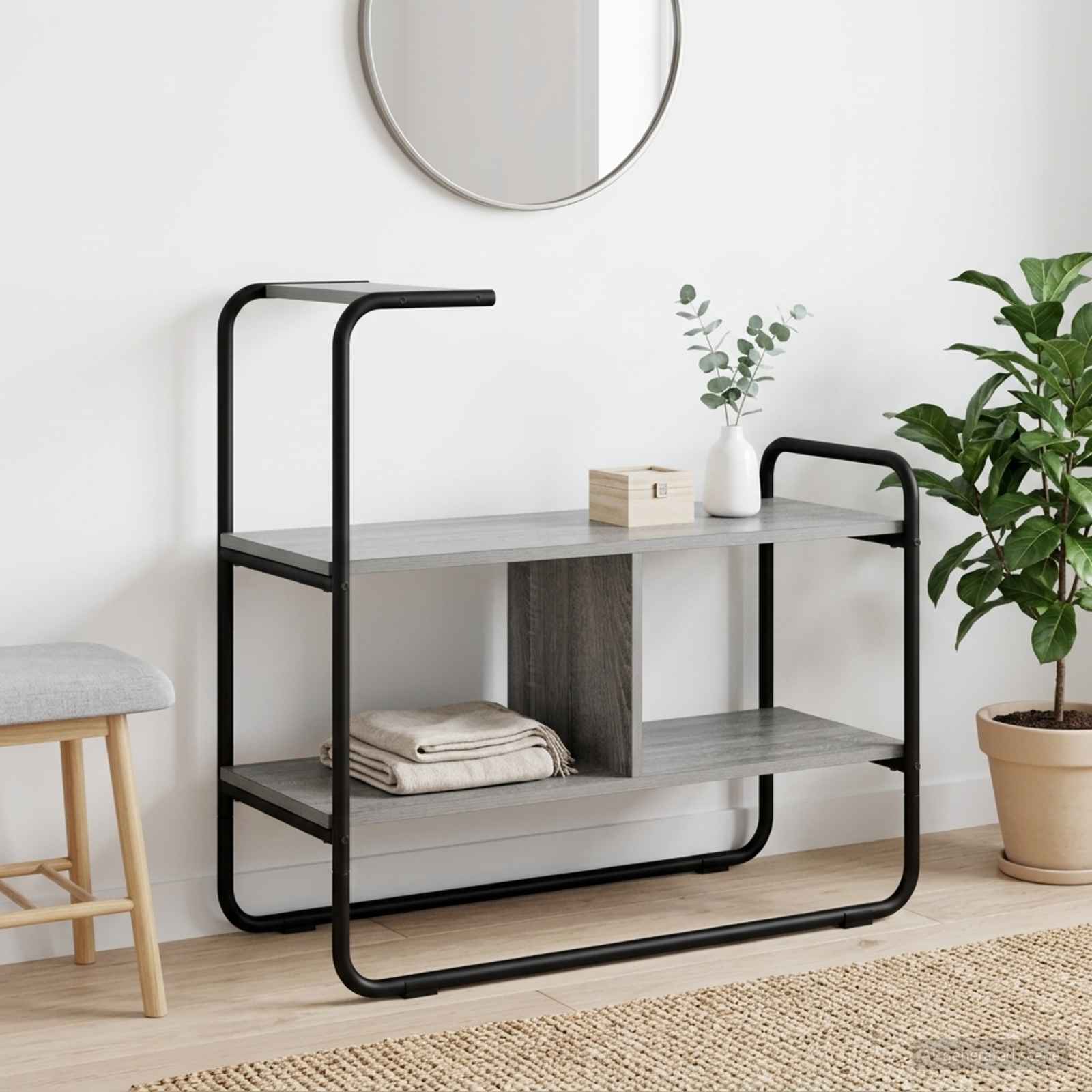 Console Table 80 X 35 X 75 Cm Engineered Wood