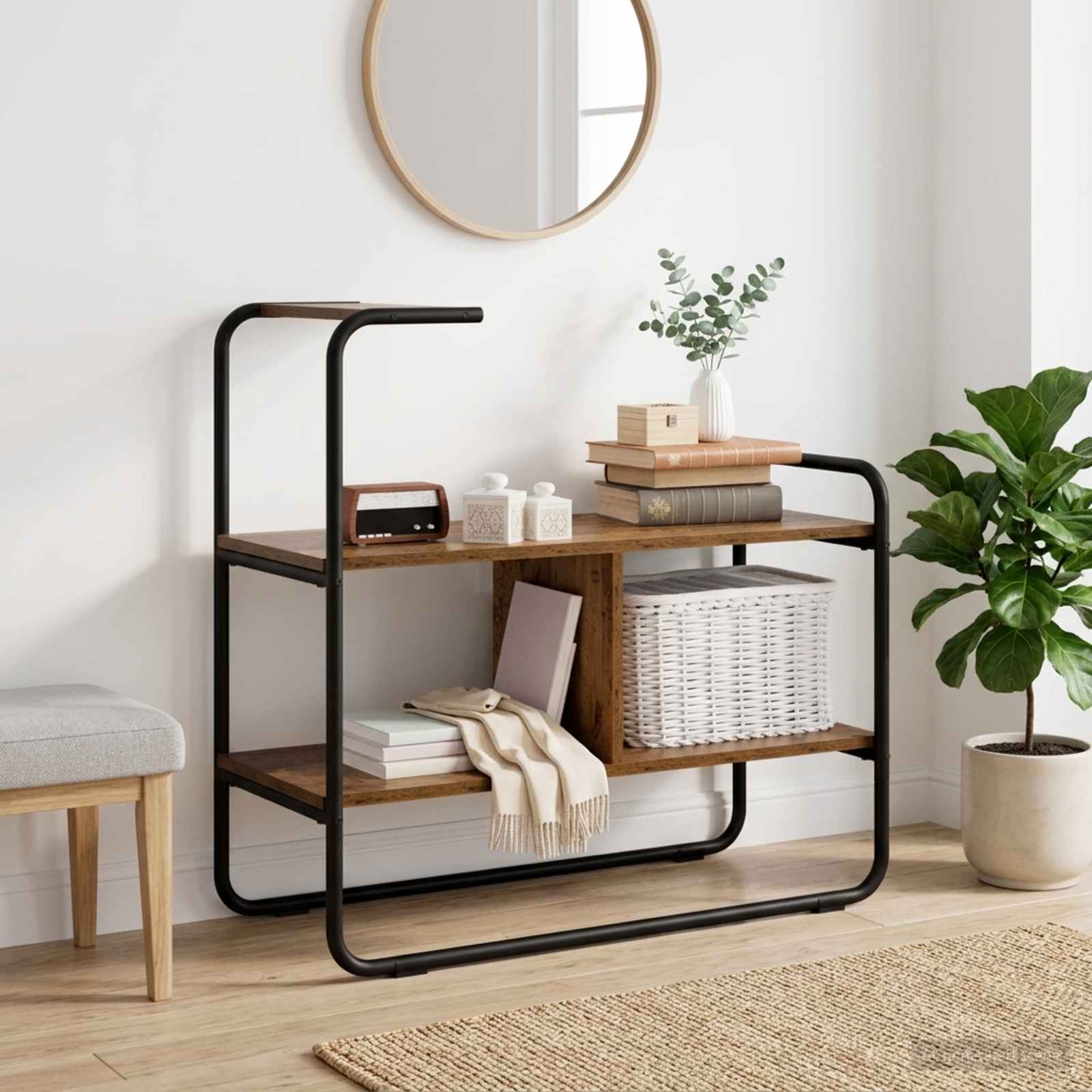 Console Table 80 X 35 X 75 Cm Engineered Wood
