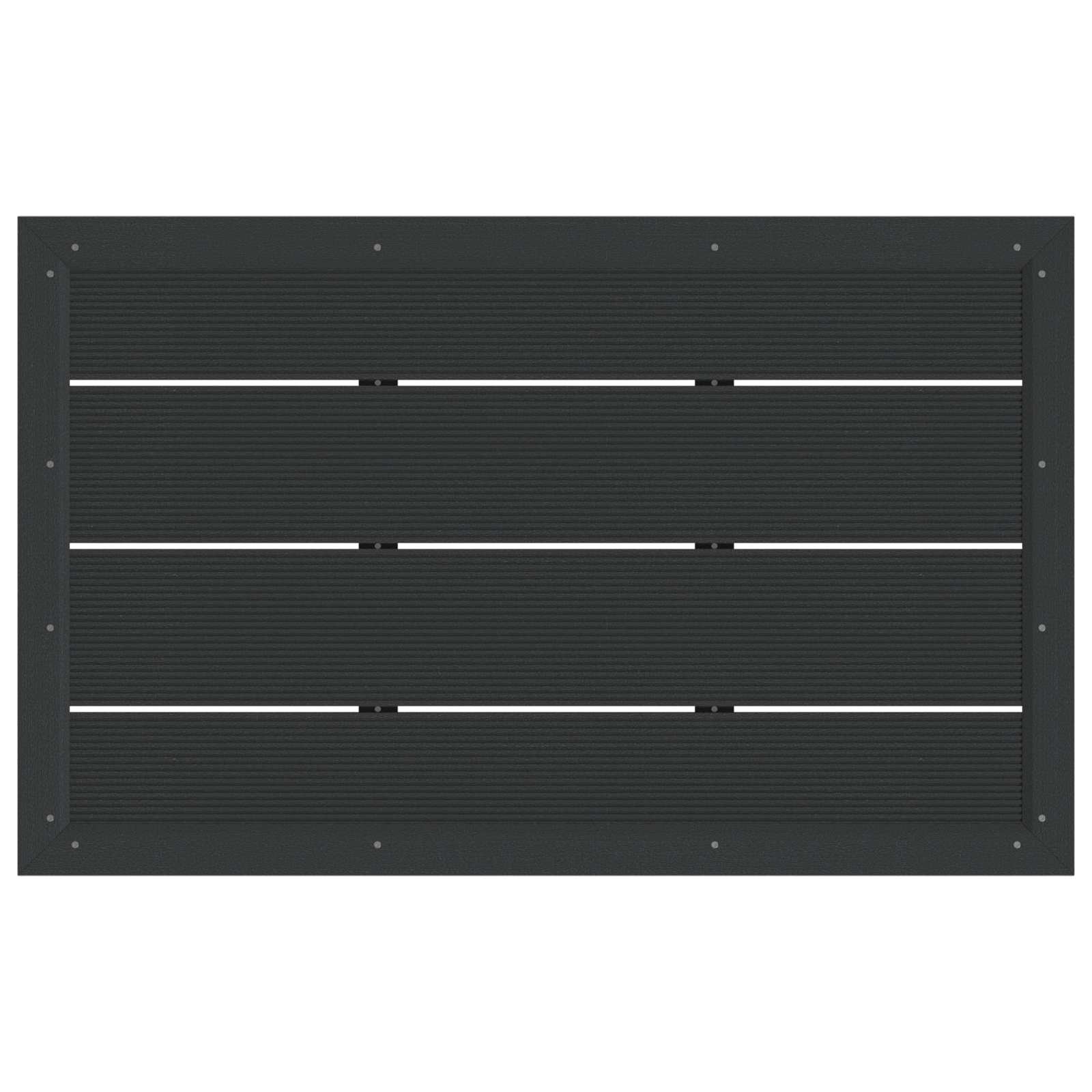 Shower Base Plate Black 101 X 63 X 5.5 Cm Wpc