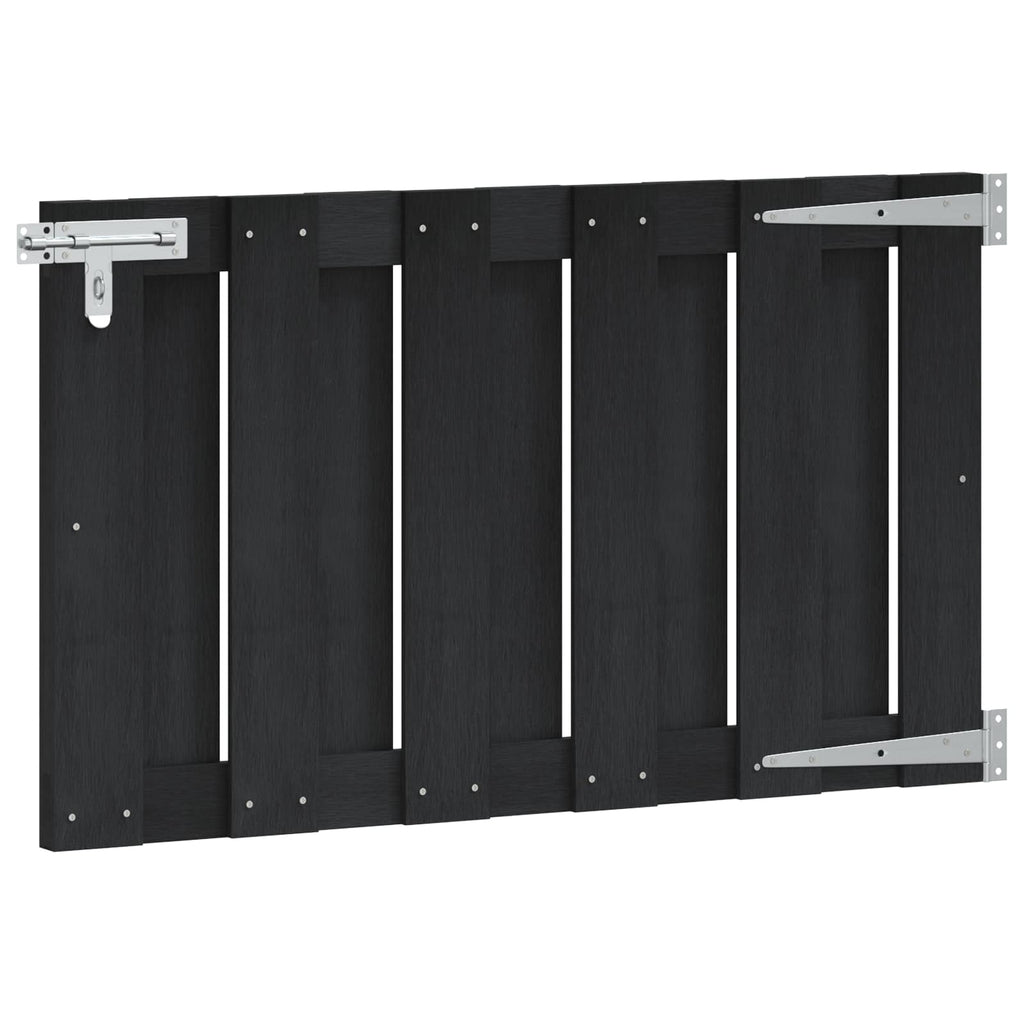 Garden Gate 100 X 60 Cm Wpc And Aluminium Black