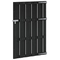 Garden Gate 100 X 150 Cm Wpc And Aluminium Black
