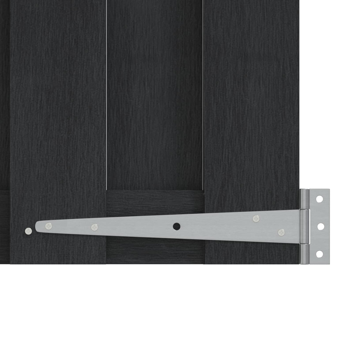 Garden Gate Black WPC 100x180cm Privacy Fence Weather Resistant