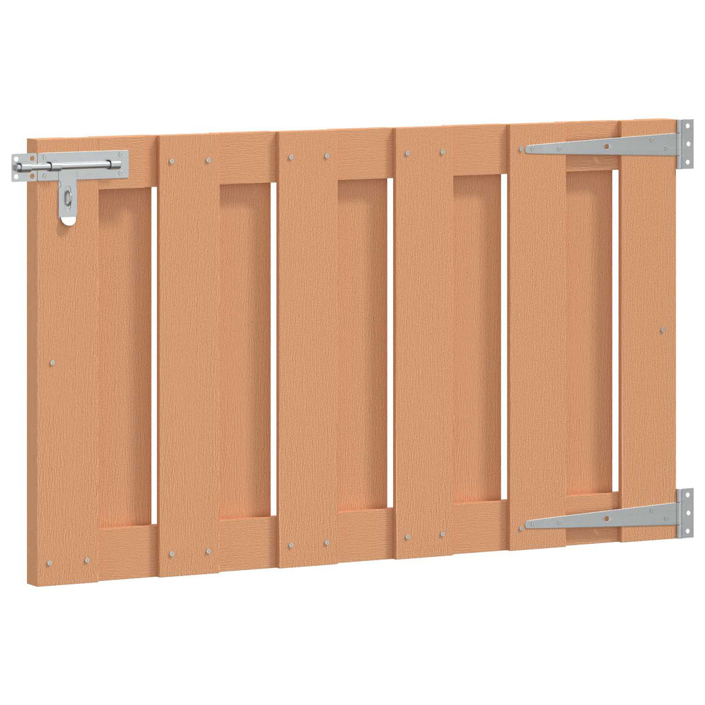 Garden Gate 100 X 60 Cm Wpc And Aluminium Brown
