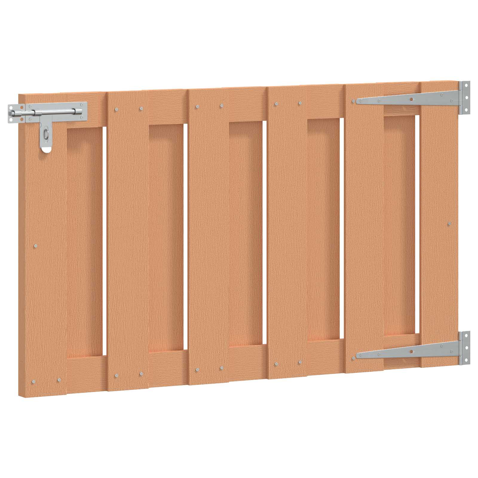 Garden Gate 100 X 60 Cm Wpc And Aluminium Brown