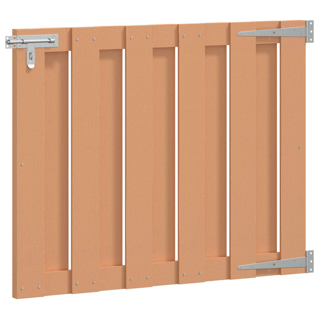 Garden Gate 100 X 80 Cm Wpc And Aluminium Brown