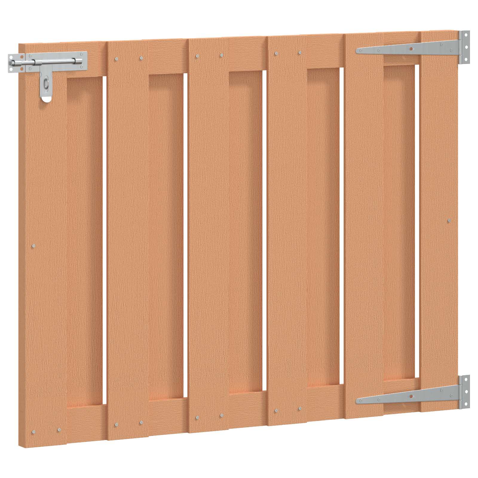 Garden Gate 100 X 80 Cm Wpc And Aluminium Brown
