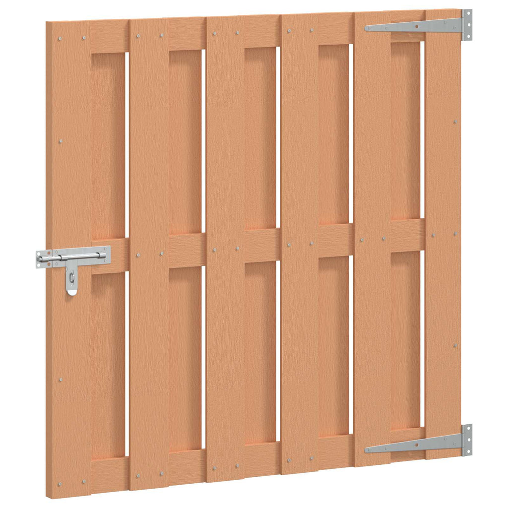 Garden Gate 100 X 100 Cm Wpc And Aluminium Brown