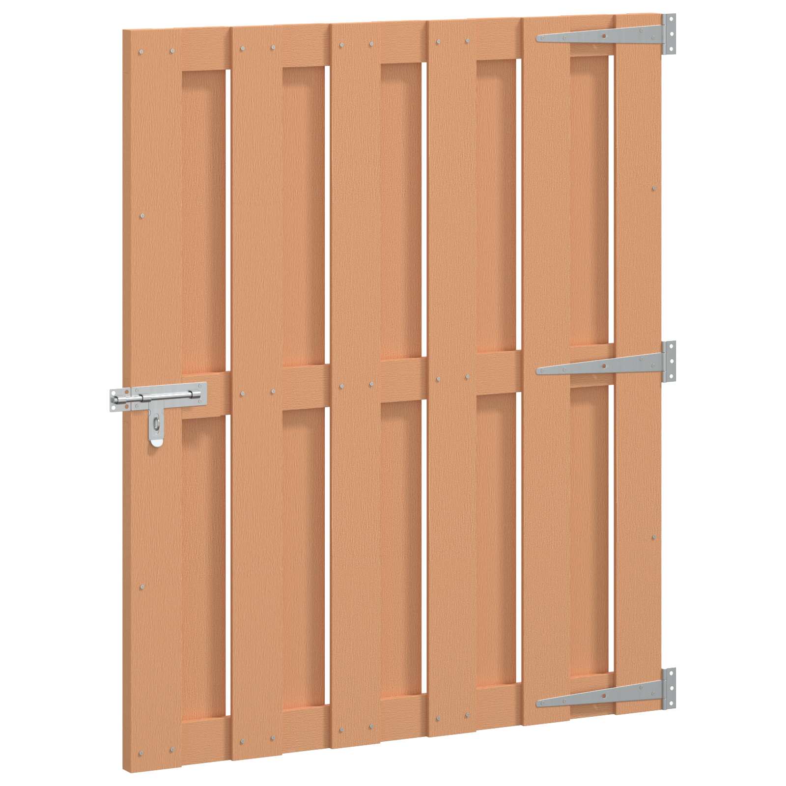 Garden Gate 100 X 112 Cm Wpc And Aluminium Brown