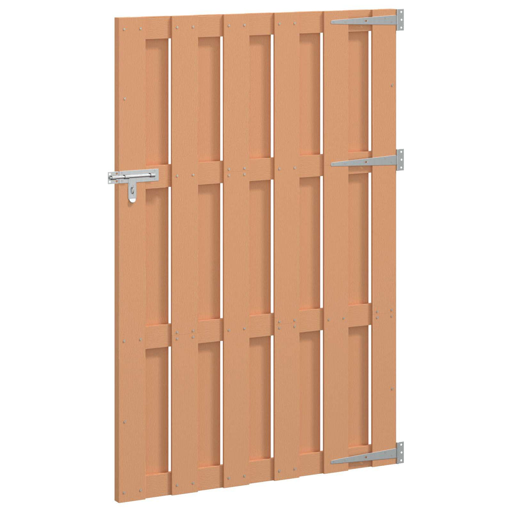 Garden Gate 100 X 150 Cm Wpc And Aluminium Brown