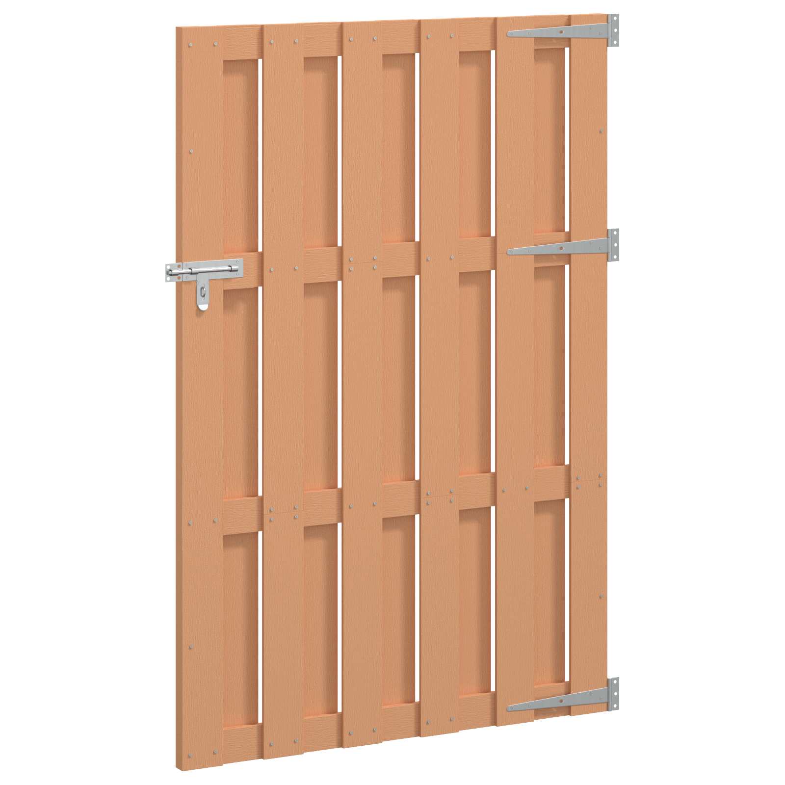 Garden Gate 100 X 150 Cm Wpc And Aluminium Brown