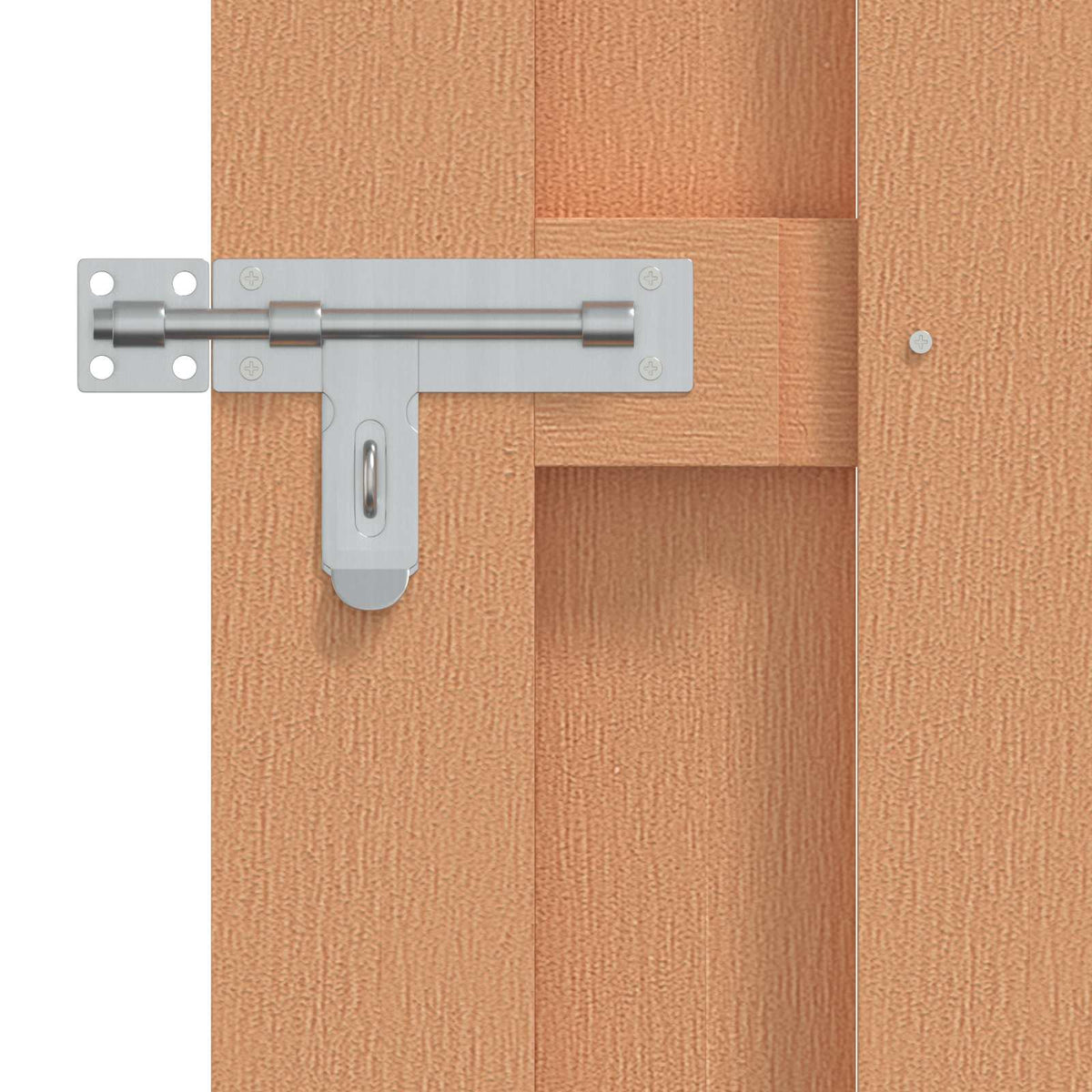 Garden Gate Brown WPC 100x180cm Privacy Fence Weather Resistant