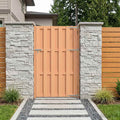 Garden Gate Brown WPC 100x180cm Privacy Fence Weather Resistant