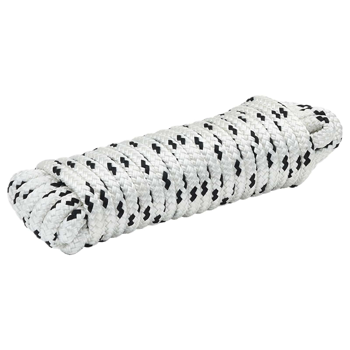 Ropes & Hardware Cable Boat Rope 1 Polyester Black White White And Black White 1