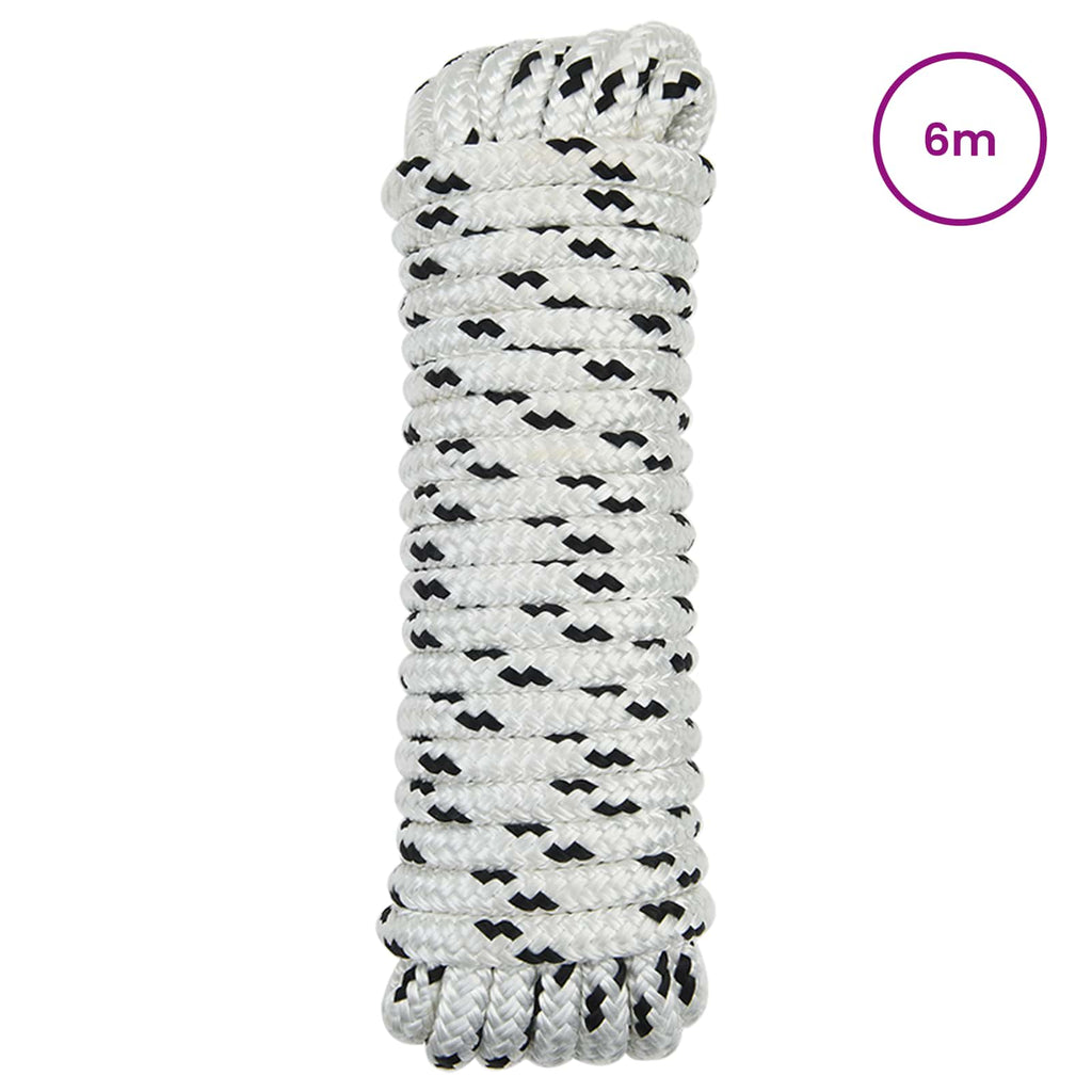 Ropes & Hardware Cable Boat Rope 1 Polyester Black White White And Black White 1