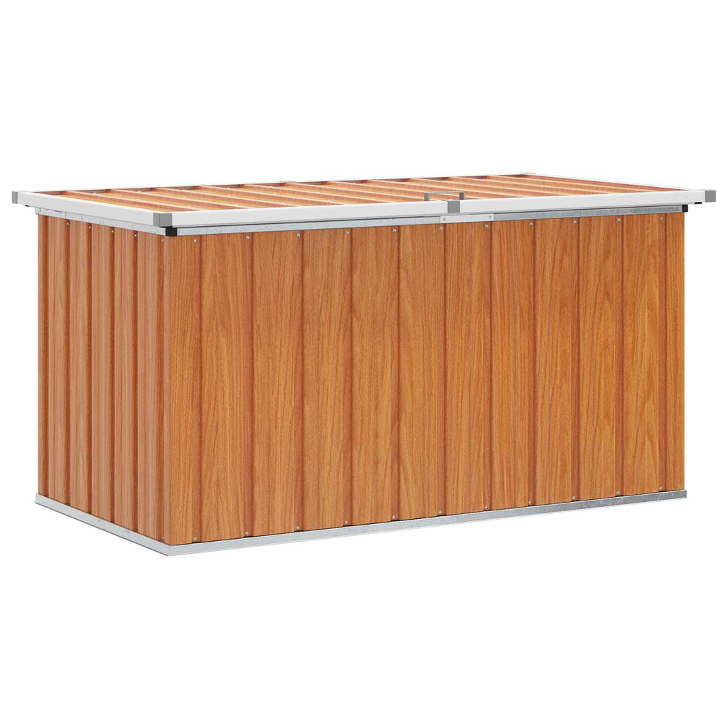 Outdoor Storage Box Wood Galvanised Steel