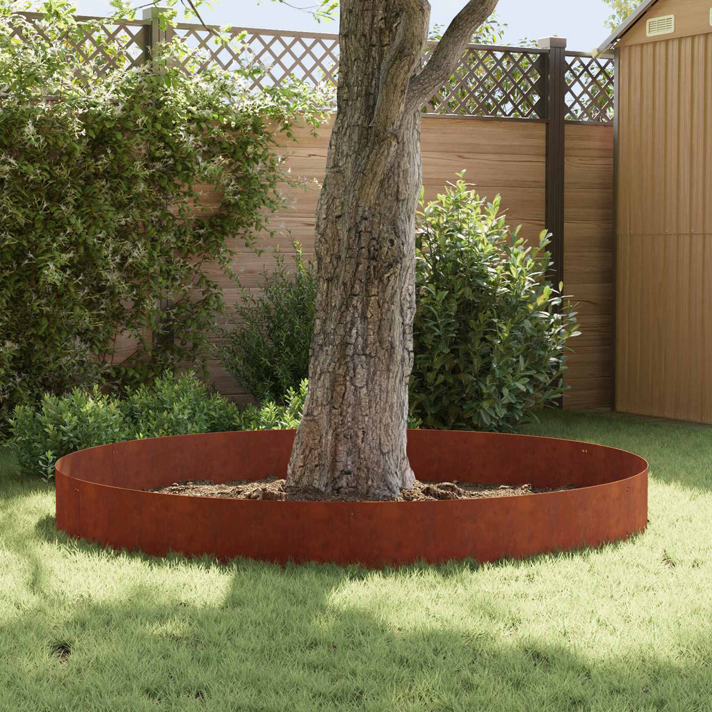 Lawn Edging 20 Pcs 103 X Metal Rusty