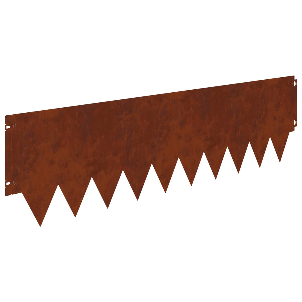 Lawn Edging 20 Pcs 103 X Metal Rusty