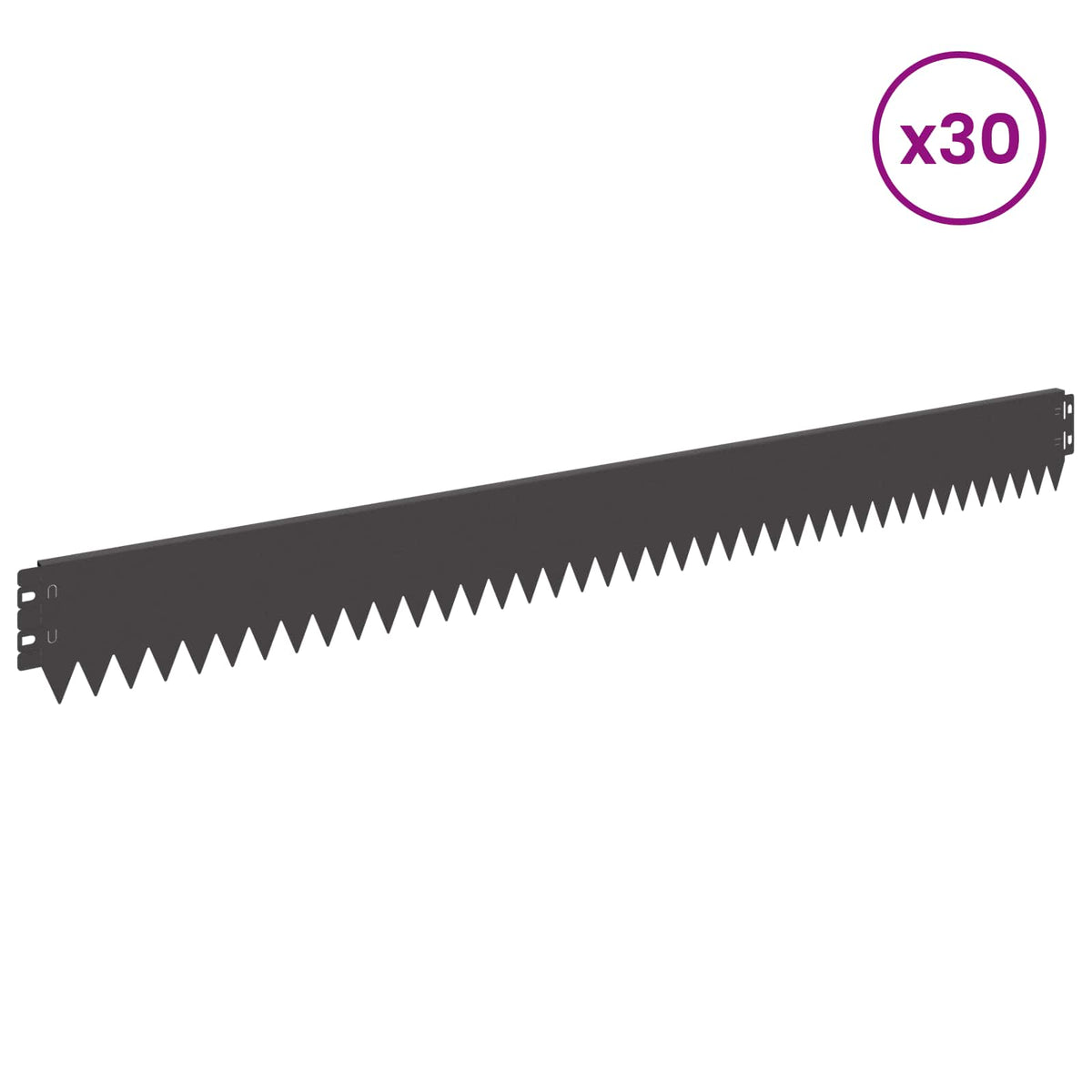 Garden Borders & Edging Lawn 10 Pcs 103 X Steel Weathering Steel Black White Bla