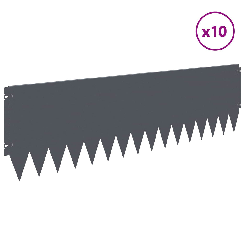 Lawn Edging 10 Pcs 103 X Steel