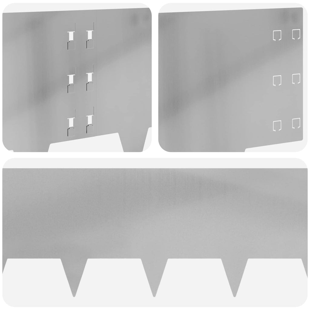 Lawn Edging 10 Pcs 100 X Steel Silver