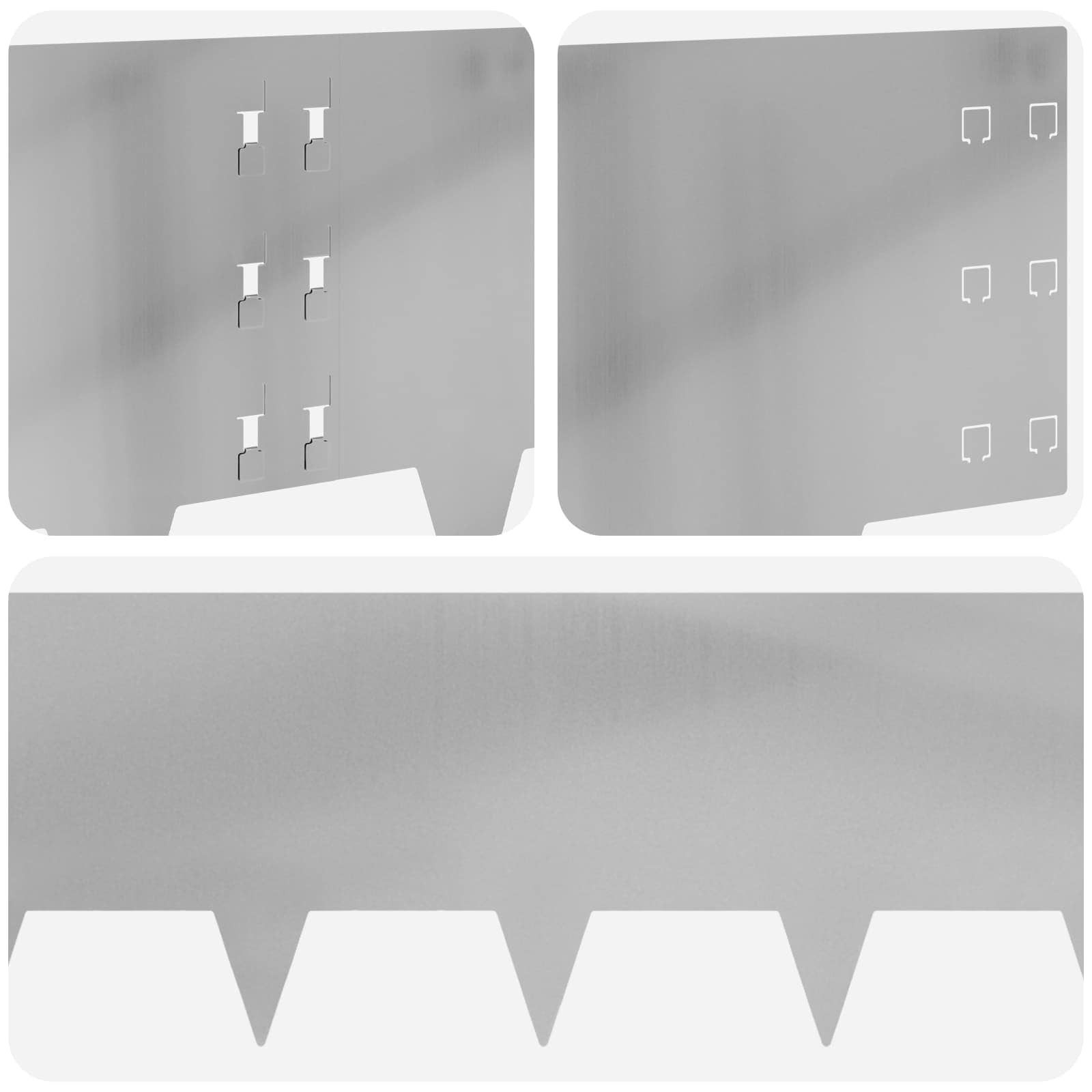 Lawn Edging 10 Pcs 100 X Steel Silver